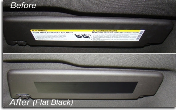 Visor Label Overlay Decals - 2010-2017