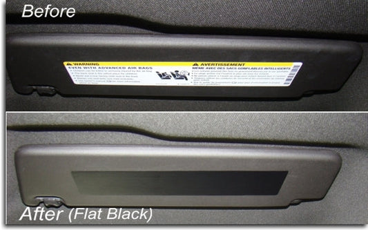 Visor Label Overlay Decals - 2010-2017